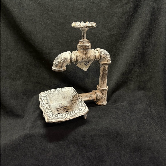 Farmhouse Decor Vintage Style Faucet Soap Dish - Picture 2 of 7